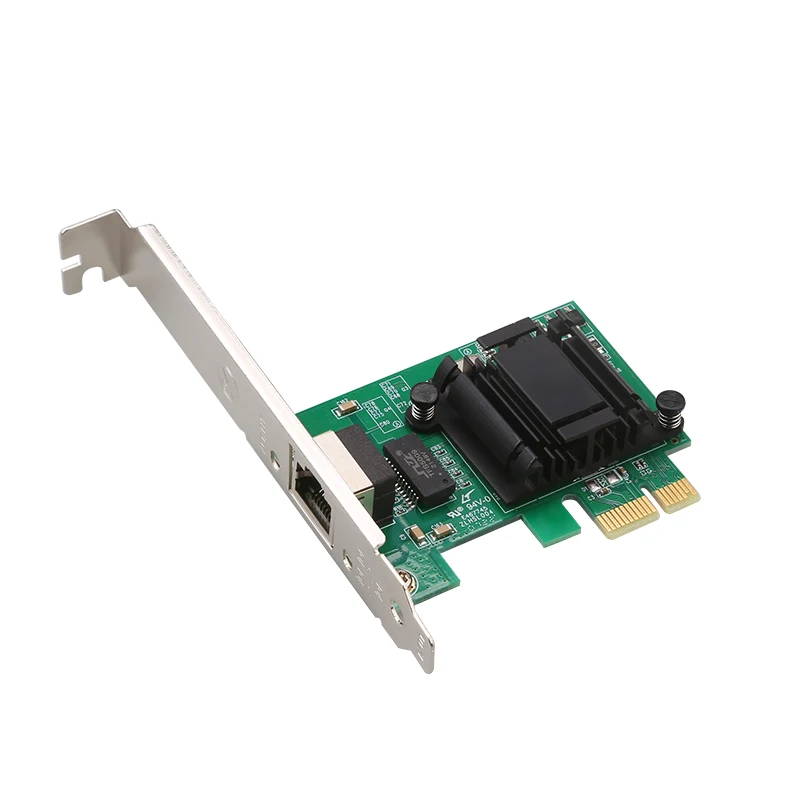 Gigabit pcie nic com chip intel 82574l 1gb placa de rede nic único porto rj45 pci express x1 ethernet cartão para servidores windows