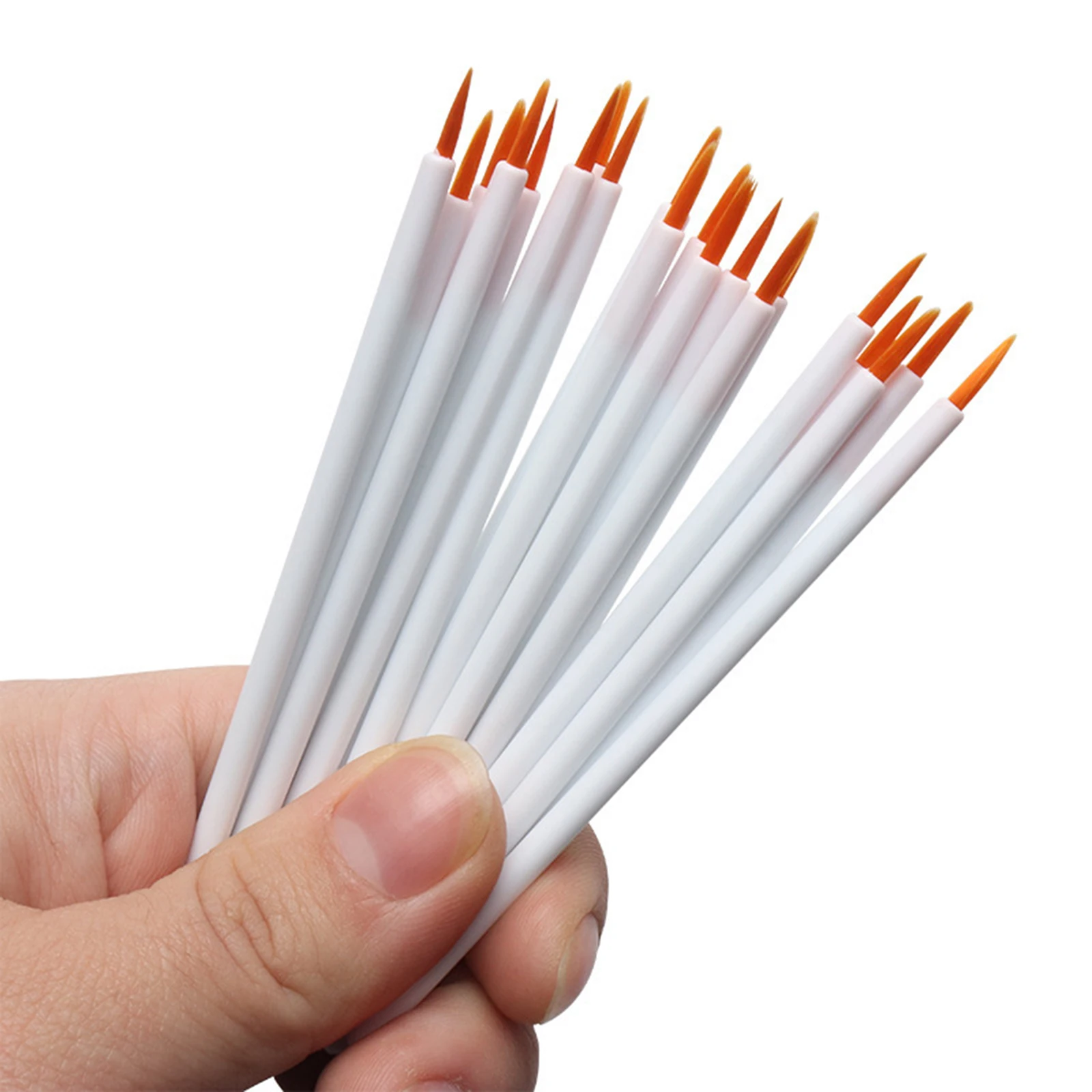 

100pcs Eyeliner Brush Disposable Mini Makeup Brushes Waterproof Fiber Tool for Girls Lightweight Portable Gift