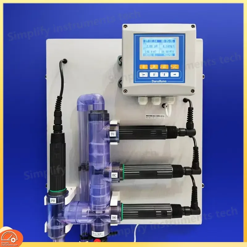 5 Parameter Online Water Quality Analyzer Multi Parameter pH ORP Conductivity TDS Dissolved Oxygen Meter Industrial Monitor