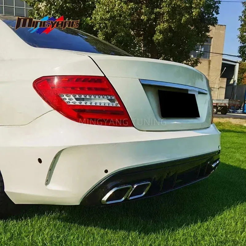 جودة عالية W204 Upgr إلى W205 Den سيارة الوفير شواء بوديكيت ل C الفئة W204 2007-2014 T #3