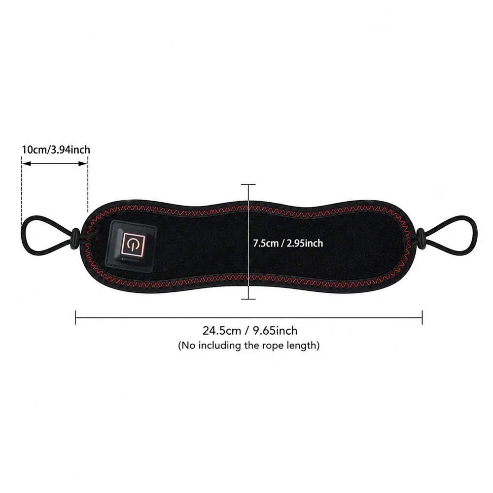 Heated Nose Wrap Red Light Nose Warmer Rechargeable 3 Heat Levels Adjustable Ear Loops Soft Plush Lining Portable Heating Mask