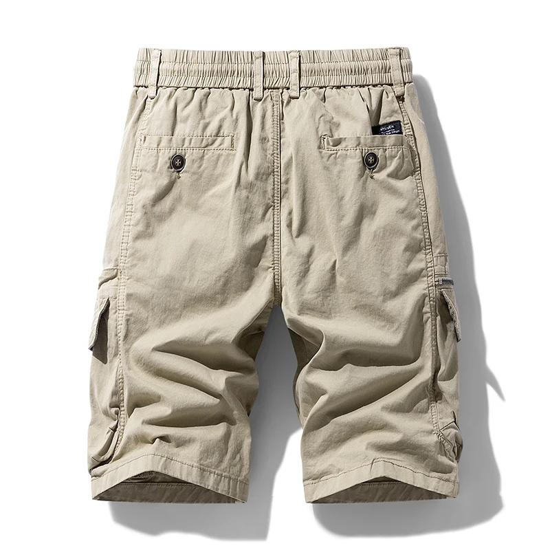 New Summer Men Cargo Cotton Shorts Mens Beach Multi Pocket Shorts Man Spring Fashion Casual Joggers Shorts Male Dropshipping
