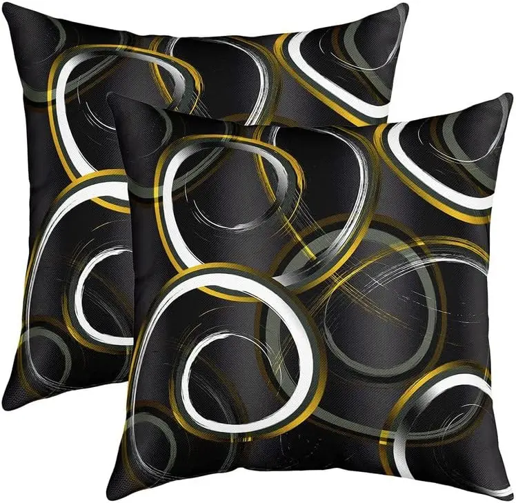 Geometrische Kissenbezüge für Couch, Sofa, Bett, geometrische kreisförmige dekorative Kissen,