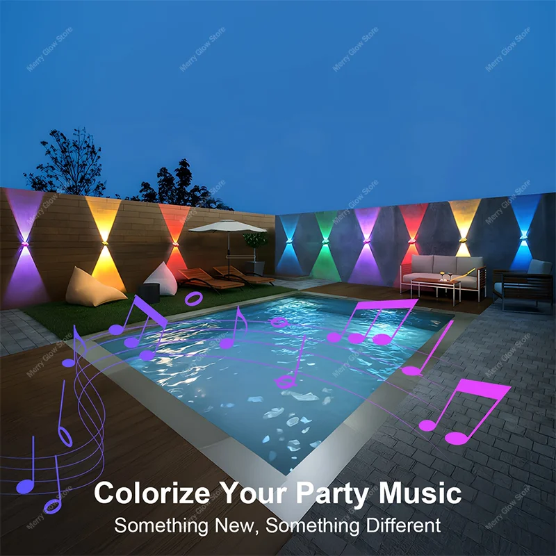 Luci esterne permanenti 200FT/60M Luci per grondaia impermeabili App Bluetooth Funzione timer Modalità scena multiple per decorazioni natalizie