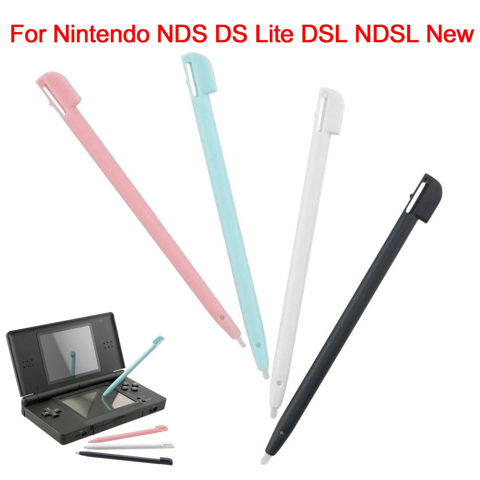 4pcs Stylus Touch Pen Game Accessories Plastic Stylus Pen Pencil Multi Color Combo Set Fit for Nintendo NDS DS Lite DSL NDSL New