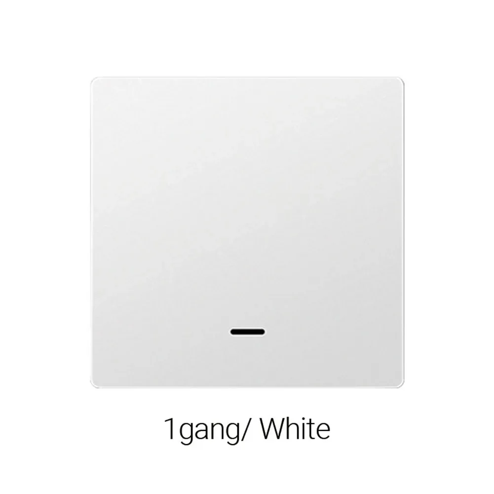 WiFi Smart Glass Panel Switch with Touch Control For Remote Lighting 2 4GHz WiFi No Power Supply Installation Required