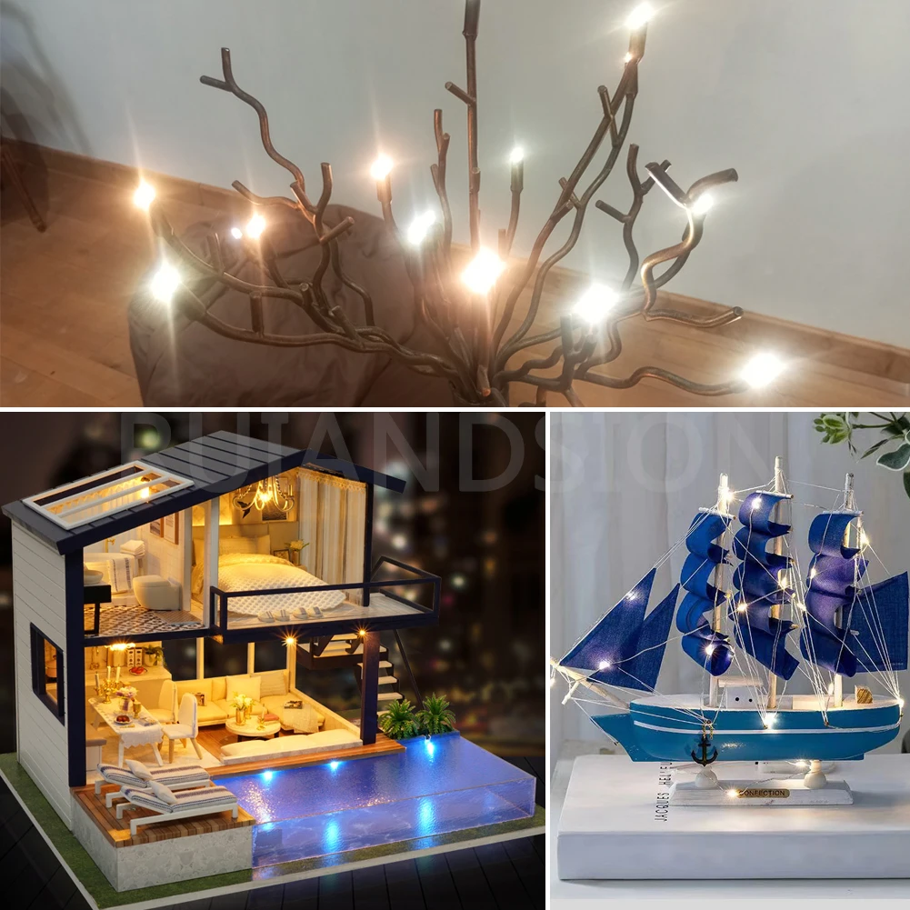 RUIANDSION 소형 LED 전구, E5 미니 나사 램프, F3 SMD 슈퍼 브라이트, 60Lm, DC 3V, 6V, 12V, 24V, 0.1W, 4.5mm, E5.S, 4 개