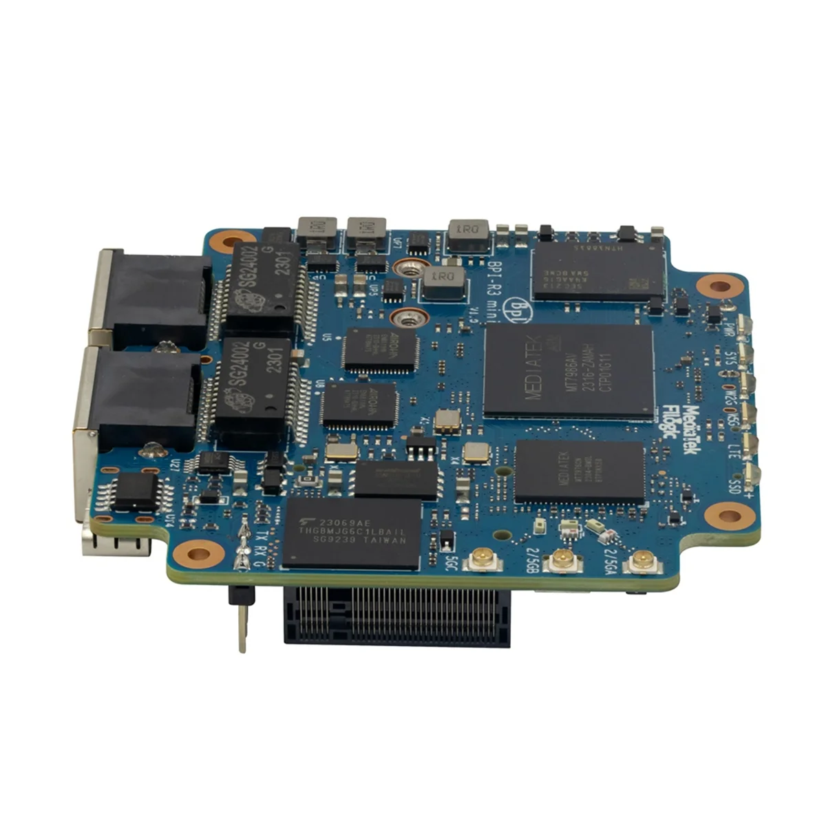 

Для банана Pi BPI-R3 Mini Router Board MT7986 ARM A53 2G DDR4 8G EmmC Поддержка WiFi 6 и 2 X 2.5gbe порт