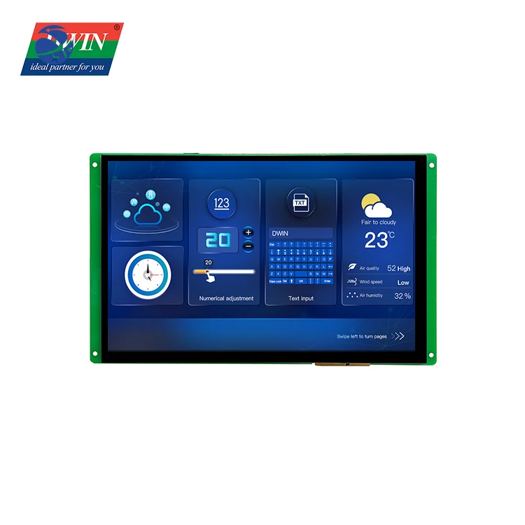 10.1 Inch 1280*800 Pixels Resolution 16.7M Colors Working with STM32 IPS TFT LCD Display HMI Capacitive Touch Screen Panel