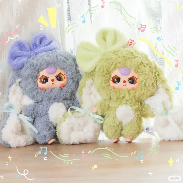 Neue Baby Three Little Rabbit Reture Series Blind Box Actionfigur Niedliche Vinylpuppe Deko Kind Weihnachten Geburtstagsgeschenk Echt