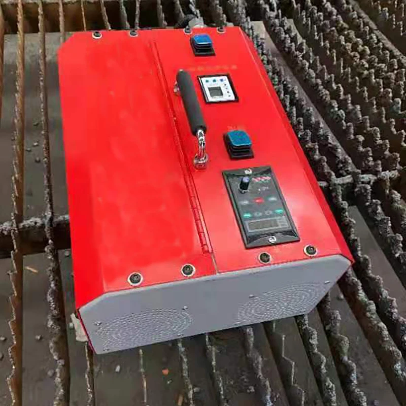 

Dual-motor-driven Plasma Laser Cutting Machine Table Slat Cleaner / Slag Removal /deslagging Machine Electric 2.6/3.0 Kw