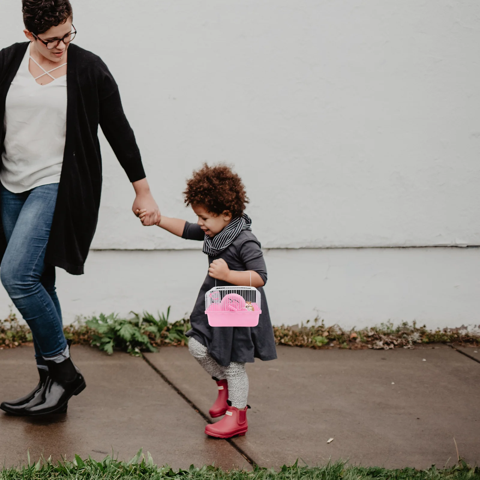 

Hamster Cage Pink Multifunction Large Spacious Design for Eating Sleeping Playing Small Pet Supplies Pet House