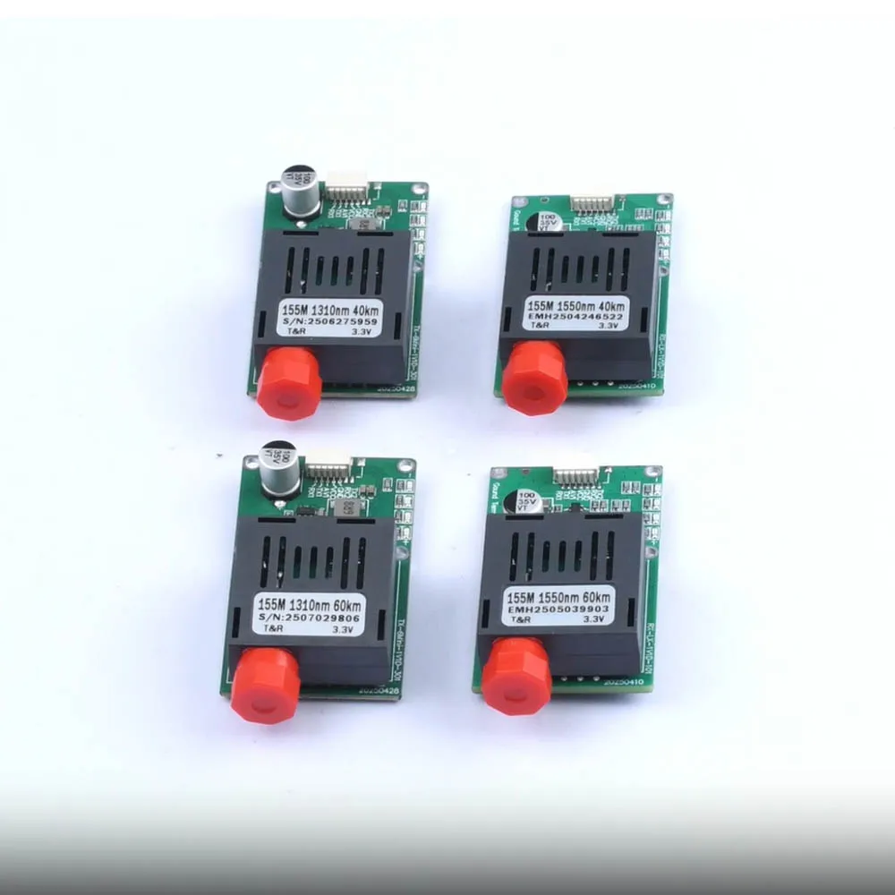 TTL Optical Transceiver Module for Drones DC 5.5-26V Fiber Optic Communication Up to 20/40/60KM Lightweight Design FPV Control