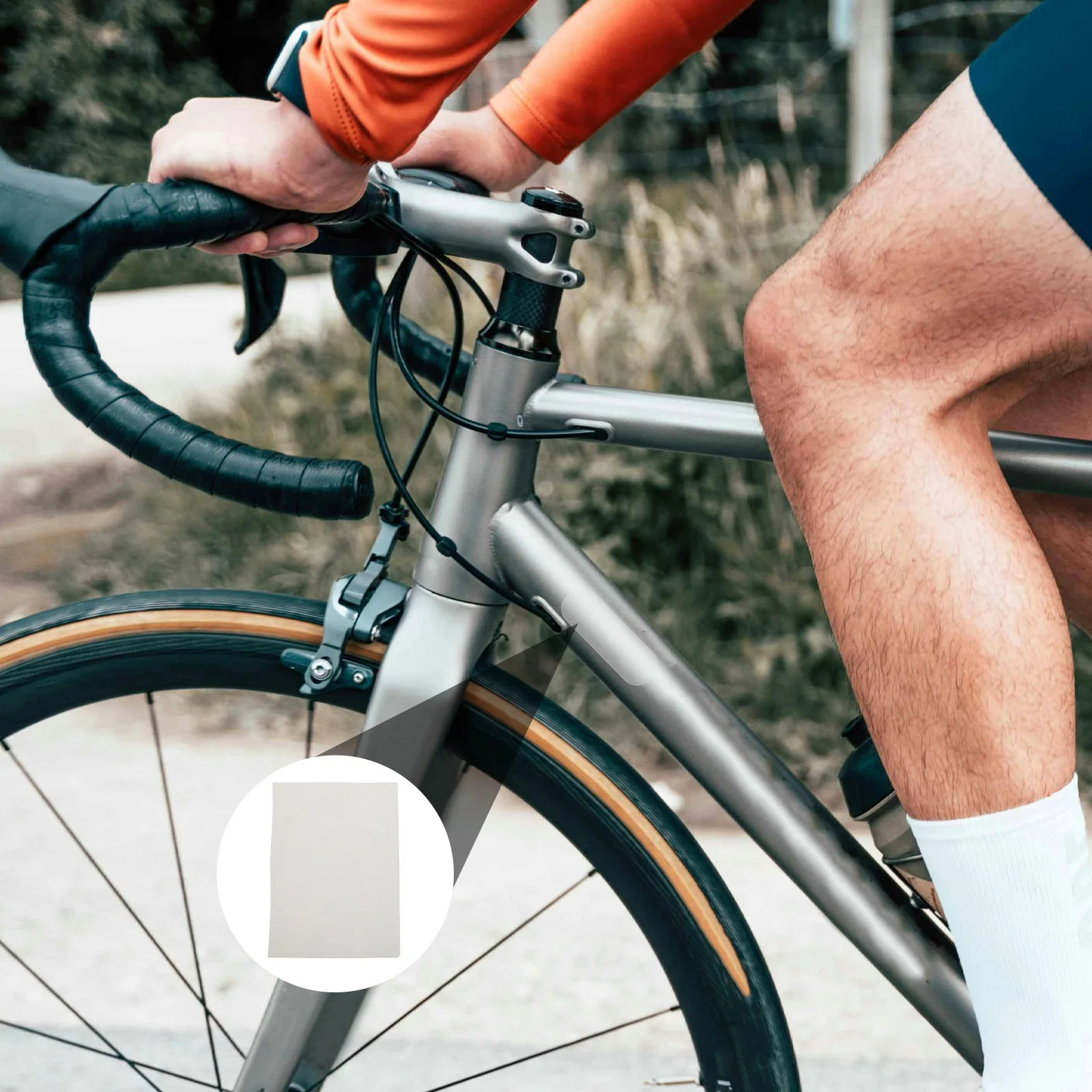 Bicycle Frame Protection Tpu Anti-Scratch Sticker High Transparency Chainstay Protector for Road and Mountain Bikes