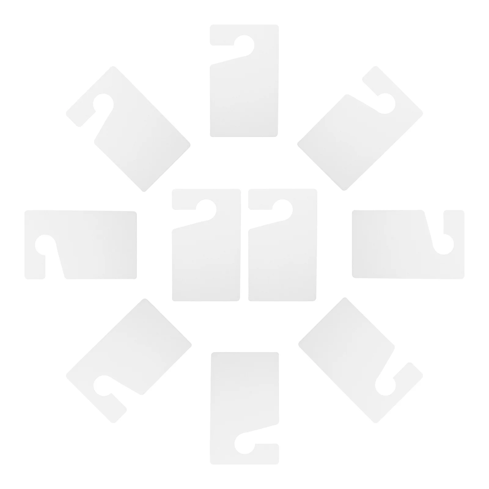 

10pcs Permit Holder Blank Tags For Rear View Mirror Weather-Resistant Hang Tags High Visibility Temporary Parking Card Multi-Use