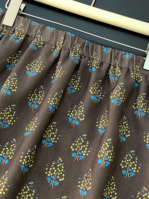 High-End Retro Floral Skirt Wo - огляд і ціна Midi Skirt Floral