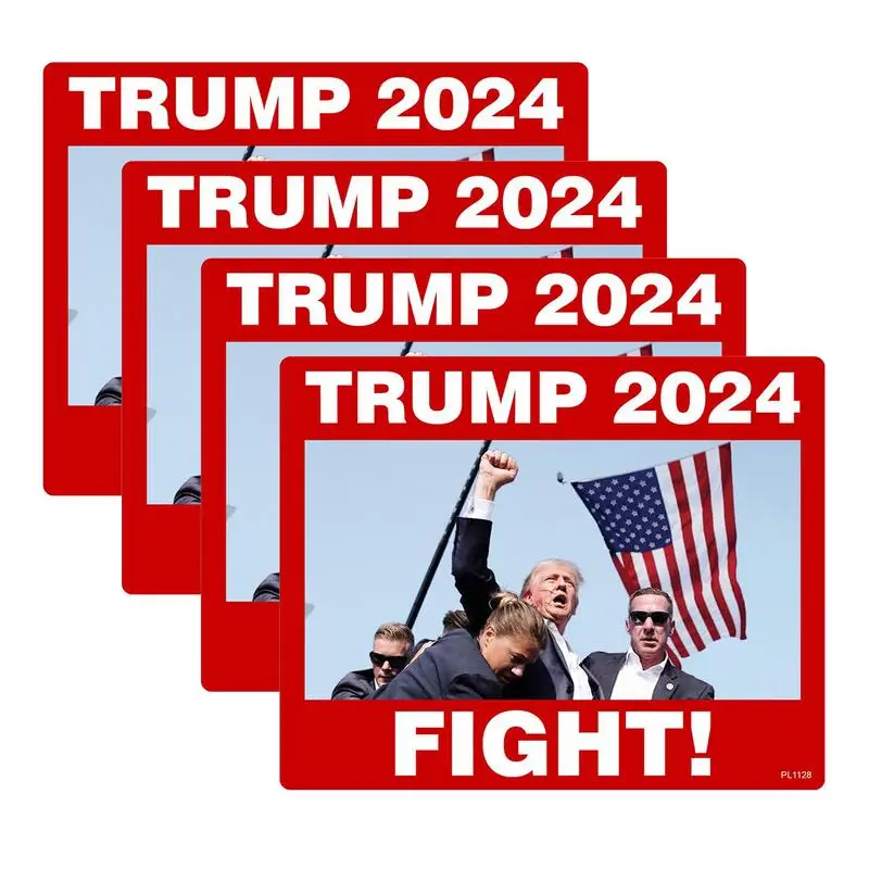 President Stickers 2024 President Fight 2024 Stickers 5x 4inch President Window Decals For Vehicles 2024 Presidential Election