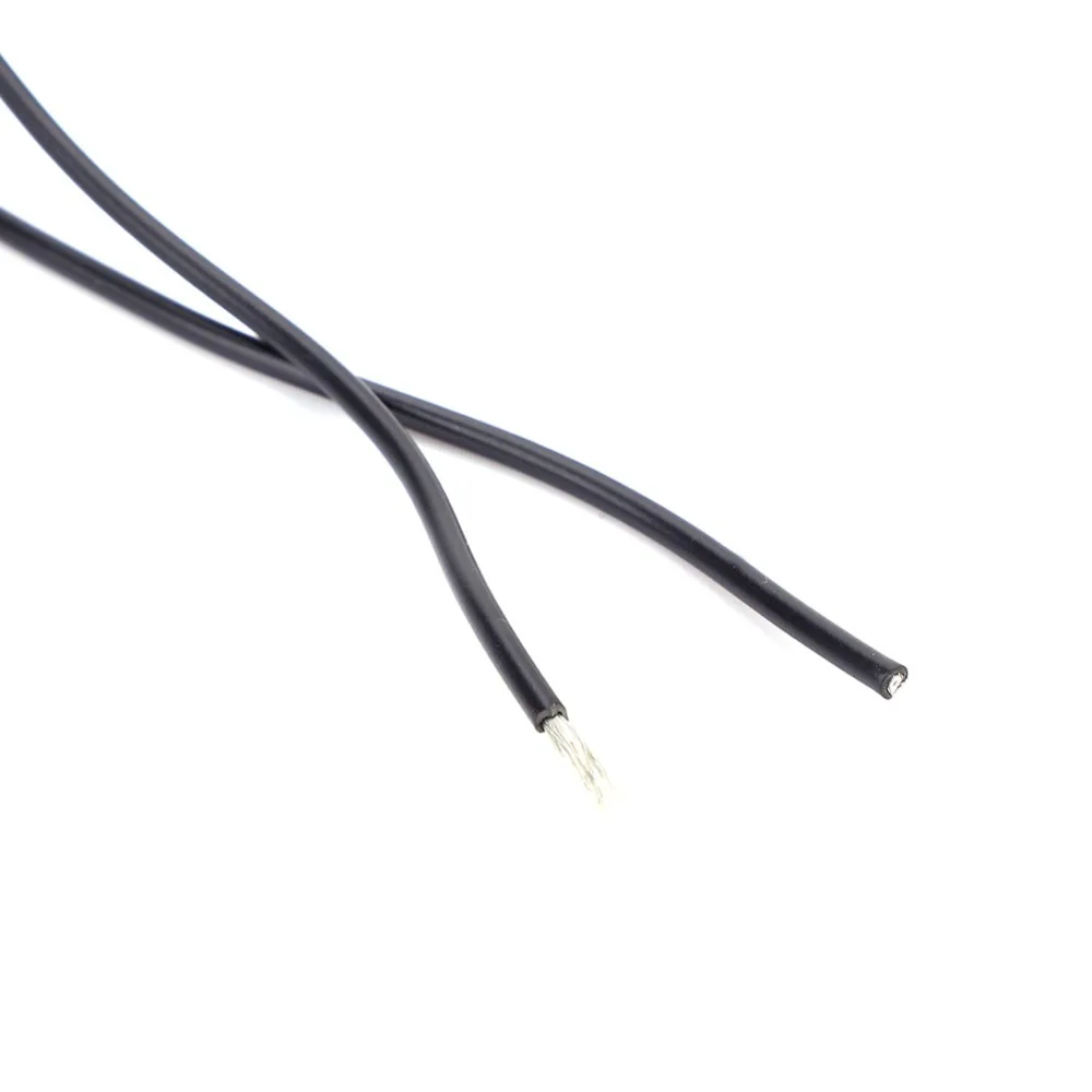 1M / 39.4in Length Guitar Hookup Wire Plastic+Metal Black Electric Guitar Wiring Cable Bass Internal Wiring For Electric Guitar