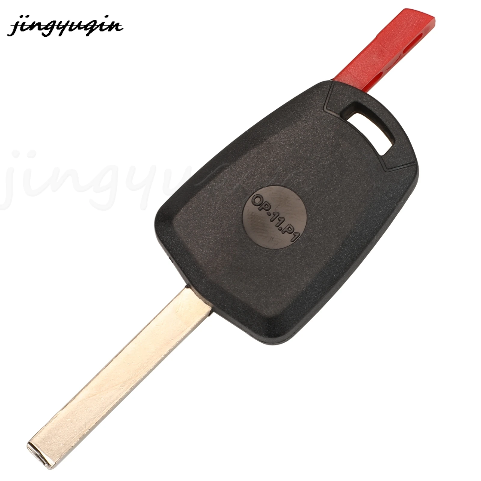 

jingyuqin 10pcs Replacement Remote Car Key Shell Cover Case Fob For Opel Uncut Blade Blank Key