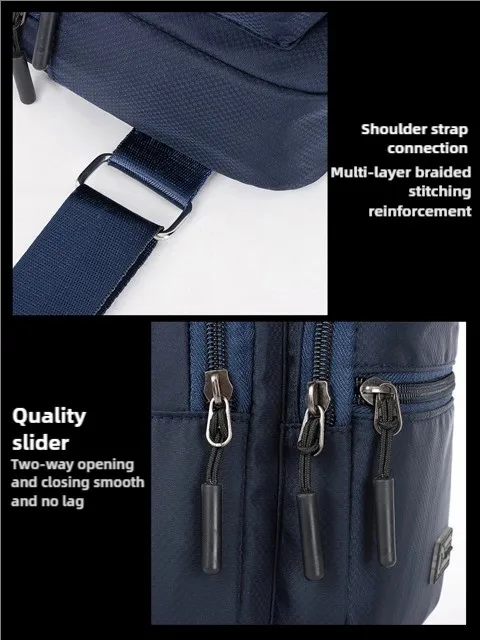 2025 New Men's Oxford Cloth Crossbody Bag Trendy Chest Bag Fashion Portable Shoulder Bagmens bagchest bag