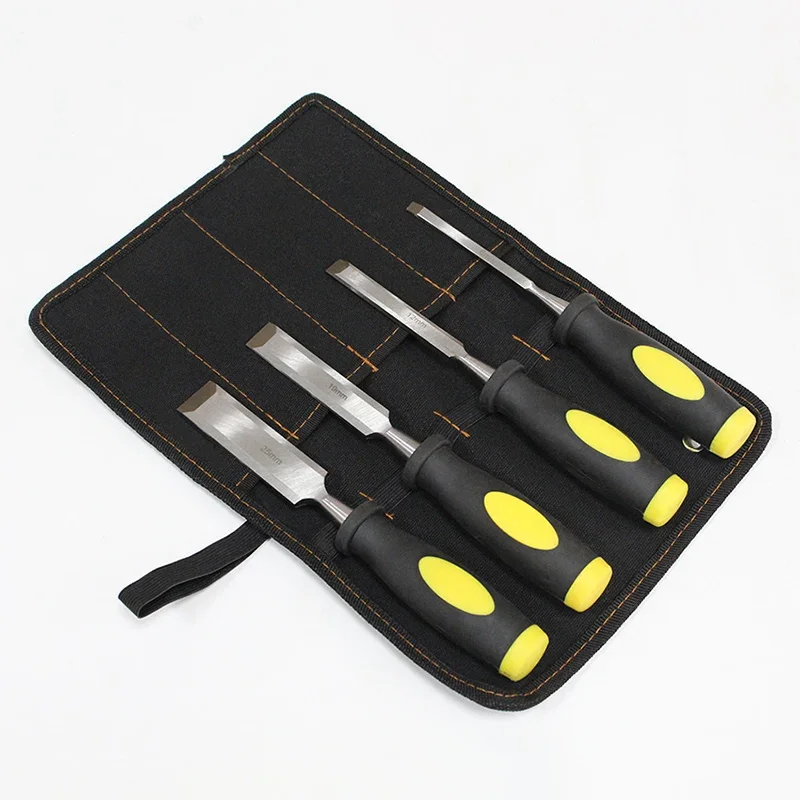 Woodworking Chisel DIY Wooden Handle Chisels High Carbon Steel Hand Chisel Carpentry Formons Carving Tools Set Professional