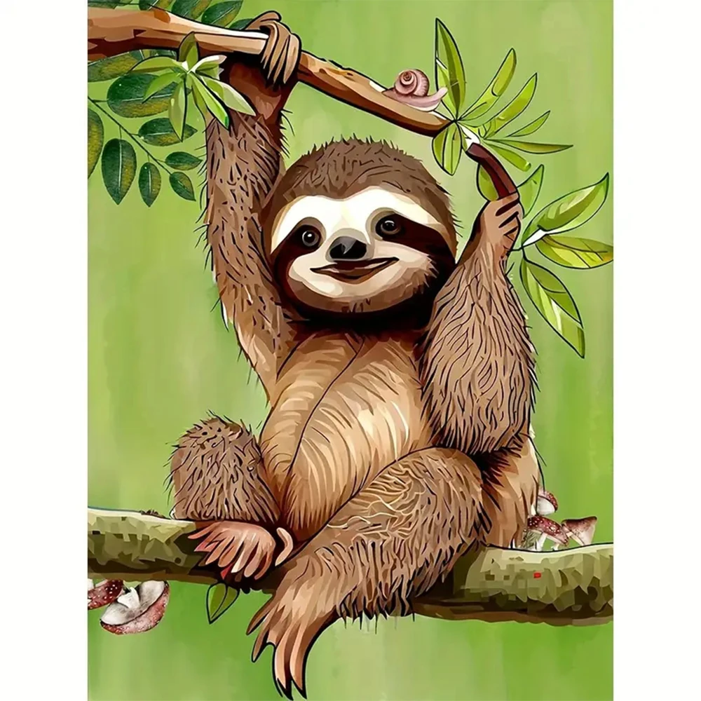 5D Diamond Painting Cute sloth Animals Paste For Beginners DIY Full Diamond Embroidery DIY Cross Stitch Arts Craft Home Decor