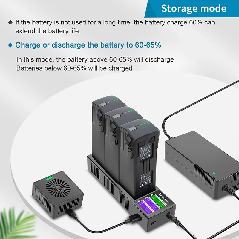 Charger for DJI Mavic 3 Pro/Classic Multi-function Battery 3 Batteries Fast Charging Hub Manager Powerbank Digital Display Base