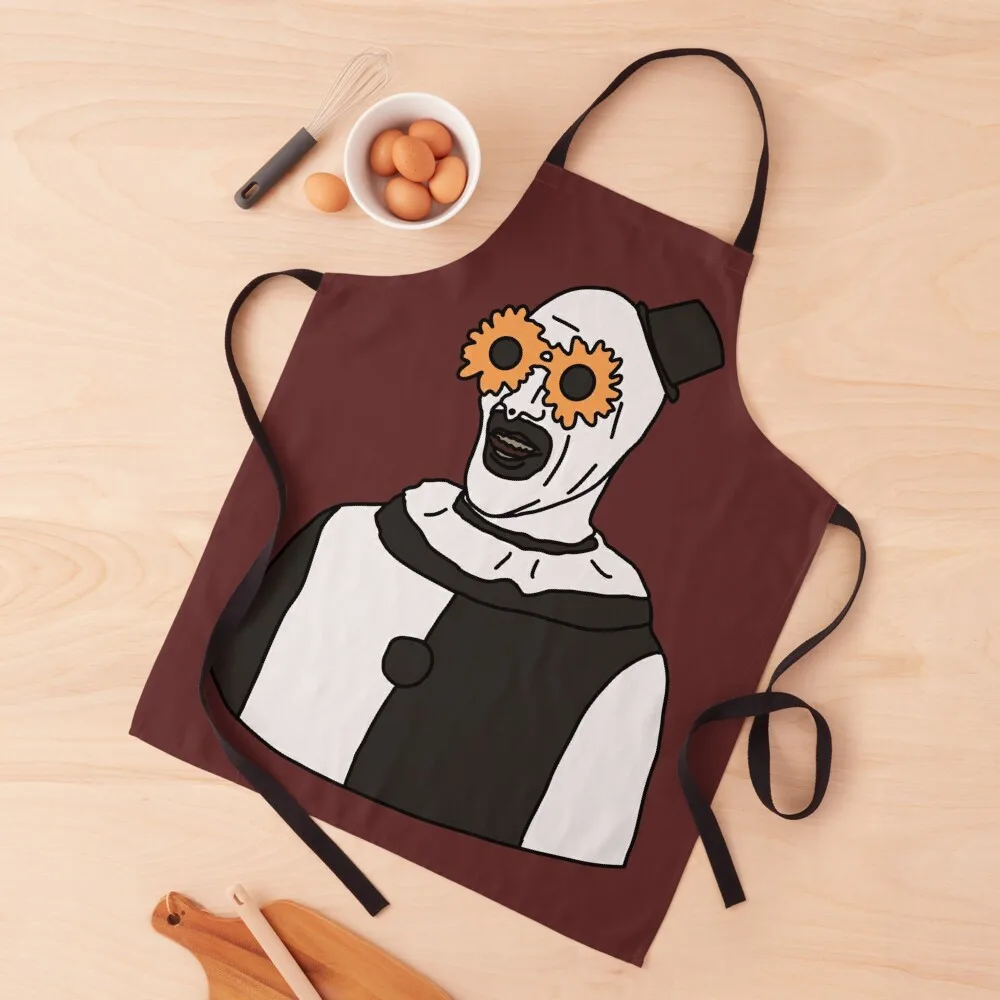 

Art the clown Apron men's barbecue kitchen item Apron