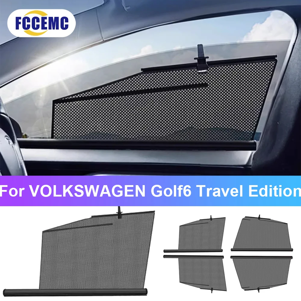 Car Lifting Window Sunshade For  VOLKSWAGEN Golf 6 Travel Edition Car SunShade Front Rear Window Sun protection Parts