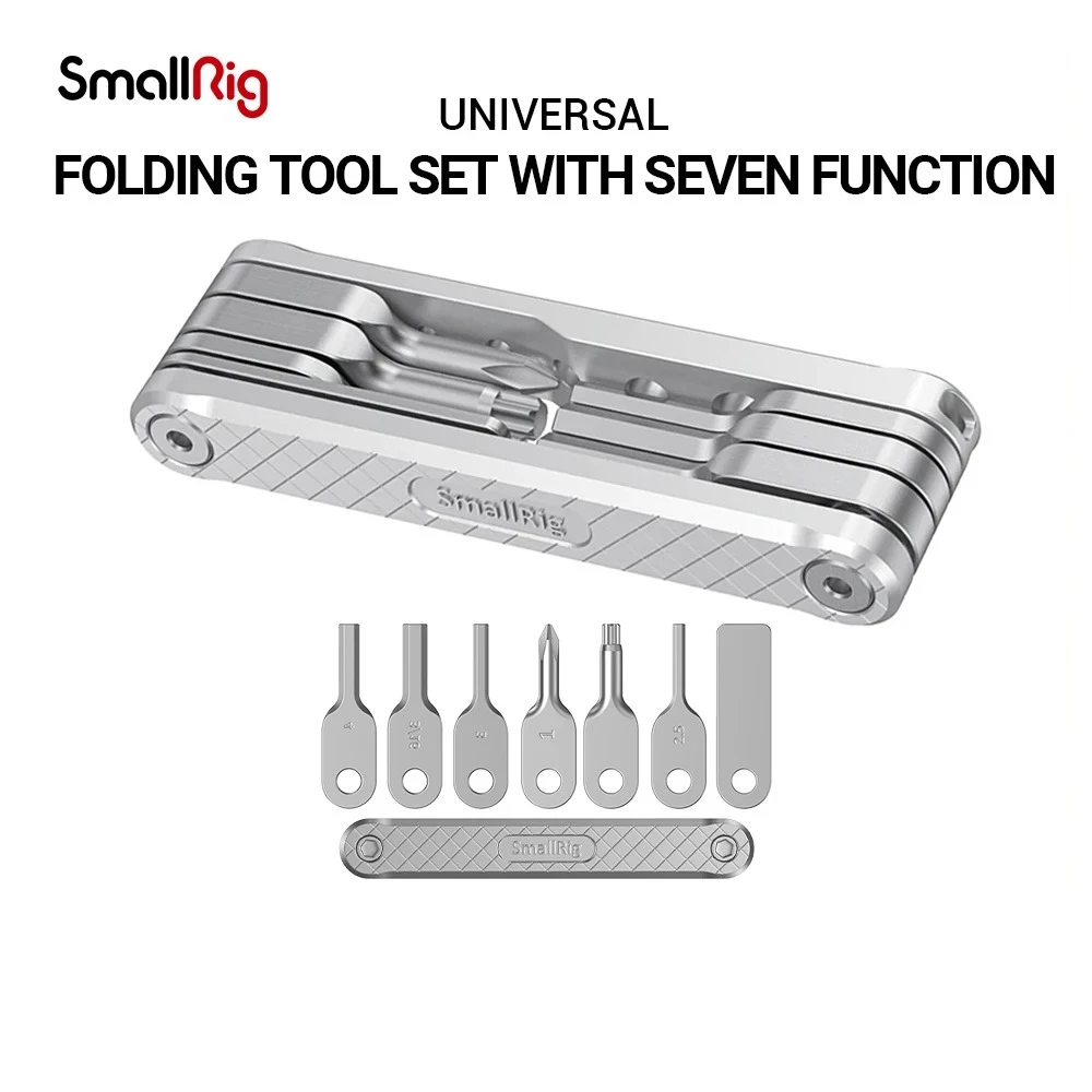 

SmallRig Universal DSLR Camera Rig Folding Tool Set with Screwdrivers and Wrenches with Seven Functional Tools Accessories 2213