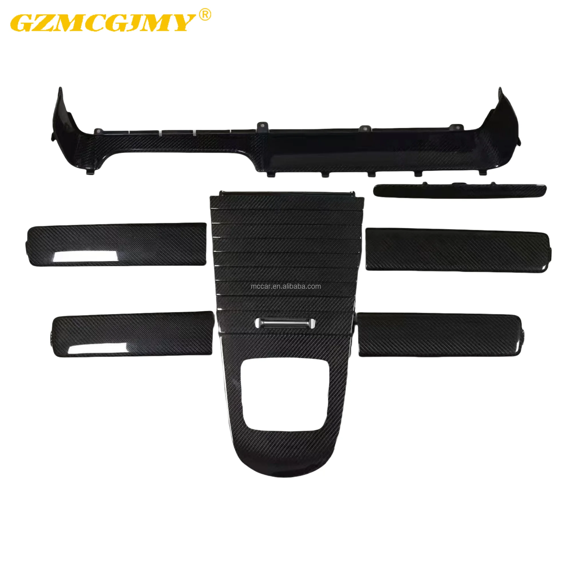 Perfect Fitment Dry Carbon Fiber Interior Accessories Center Panel for Mercedes-Benz G-Class W465 G500 G63 Central Console Cover