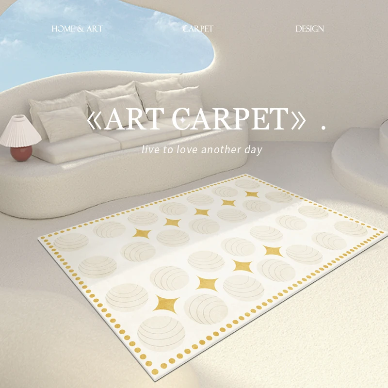 

Nordic Largearea Washable Living Room Carpet Thickened Soft Bedroom Decorative Carpets Dirty Resistant Nonslip Easycare Home Rug