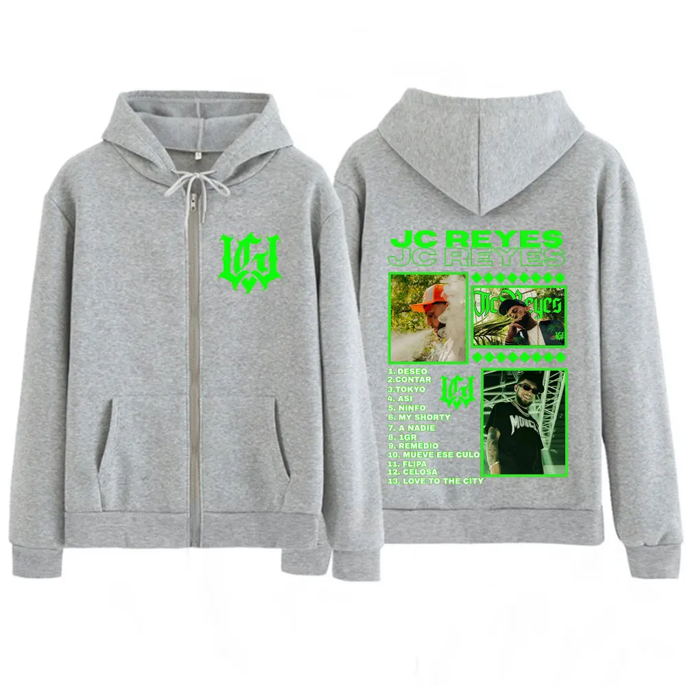 مغني الراب Jc Reyes Tour 2025 الجرافيك جاكيت زيبرا الشتاء رجل امرأة موضة الهيب هوب هوديي المتضخم عادية فضفاض البريدي Uo البلوز #4