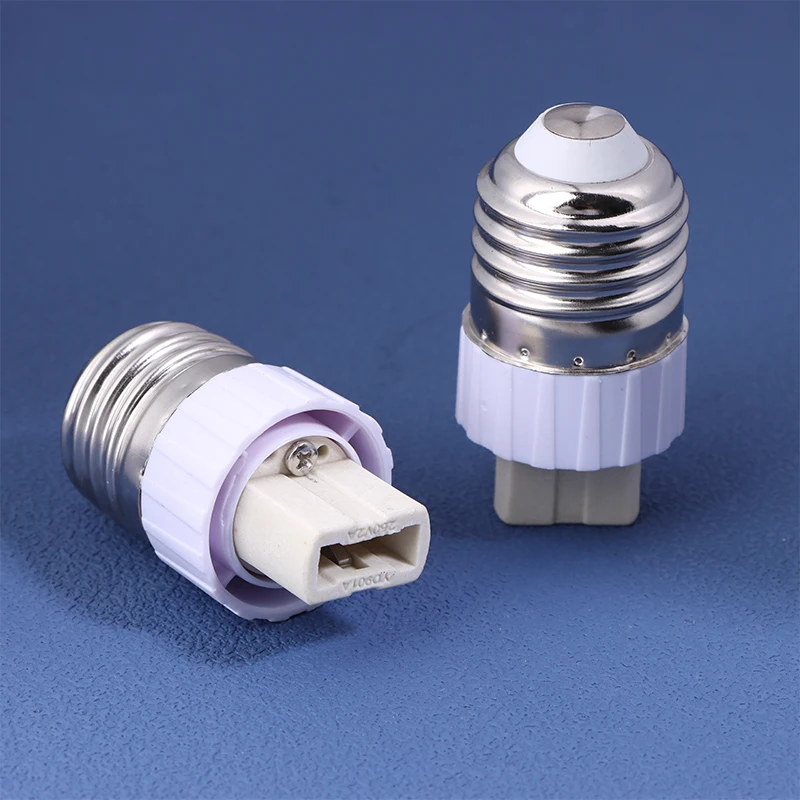 1/6Pcs E27 To G9 Lamp Converter Bulb Adapter Lamp Holder Converter White Conversion Screw Head Bulb Base Holder Extender