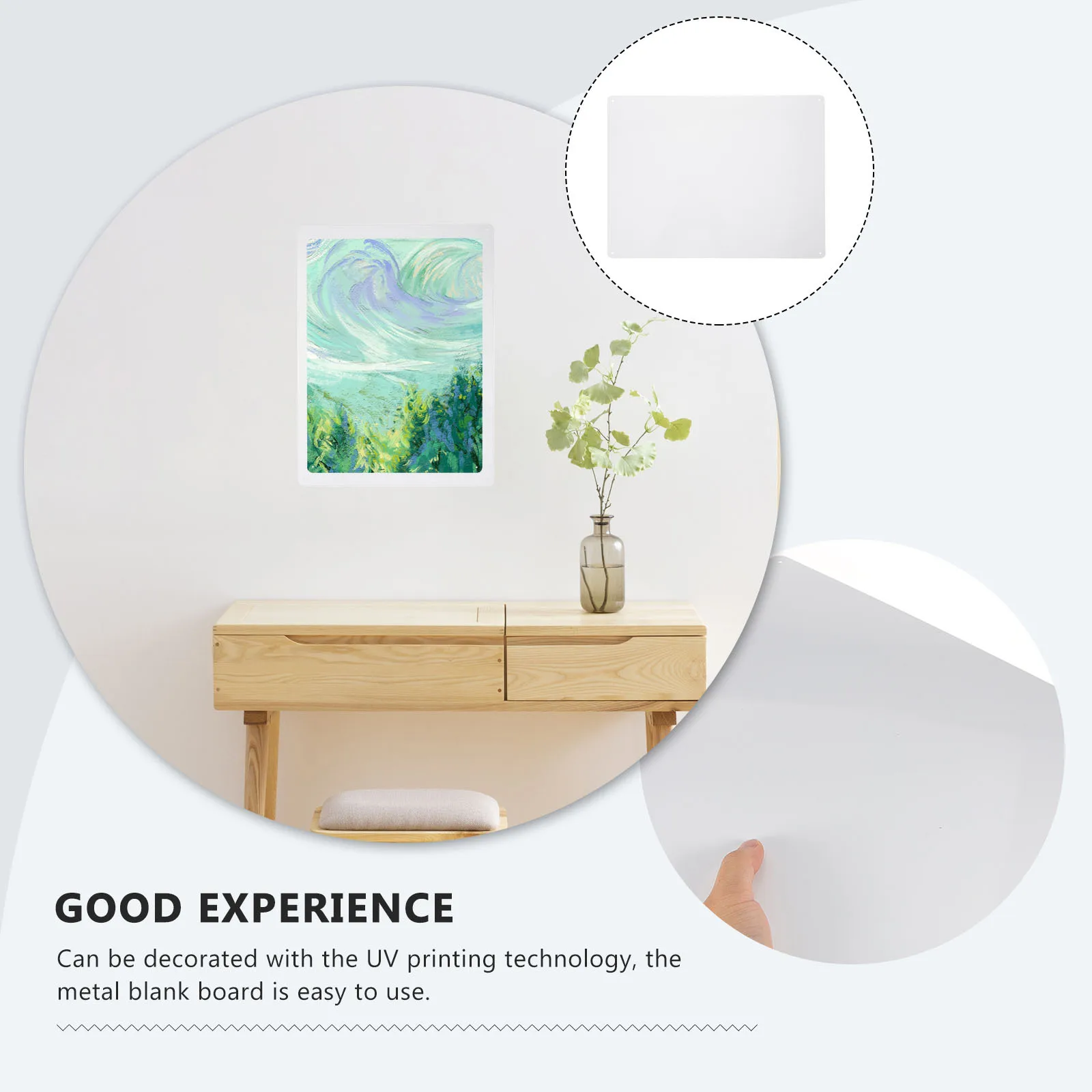 

Blank Aluminum Plate Vintage Metal Blank Sign For Diy Crafting Decorative Panel Uv Printing Base Blackboard Display