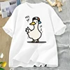 Dancing Duck Graphic T‑Shirt Fashion Y2K