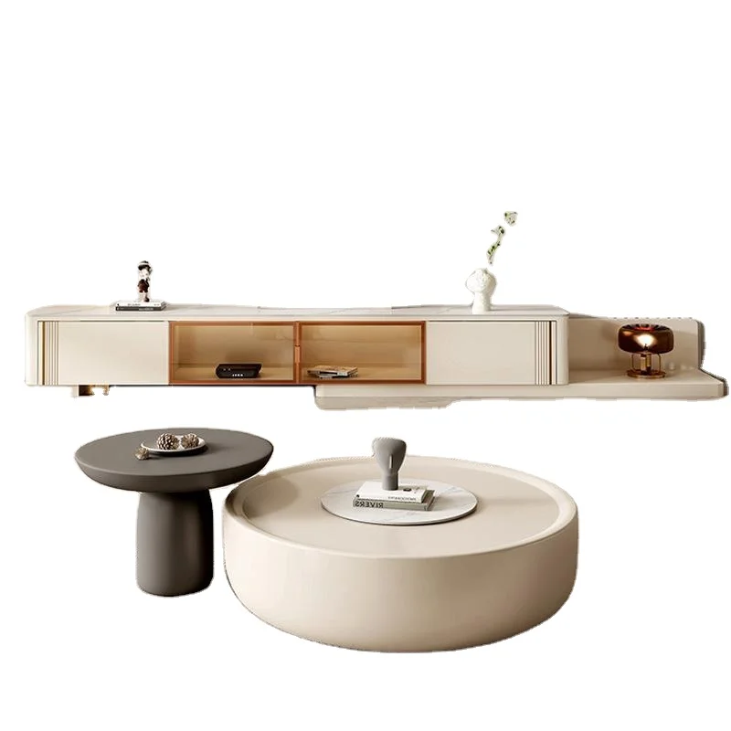 Two Piece Japanese Style TV Units and Center Table Set Living Room Furniture Set Home Furniture