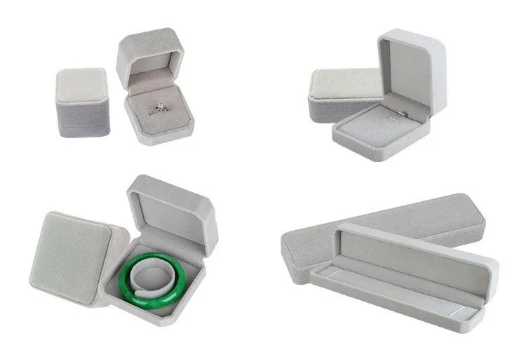 10 Colors Velvet Carrying Case Gift Box For Jewelry Making Ring Necklace Earrings Bracelet Holder Display Packaging Supplies