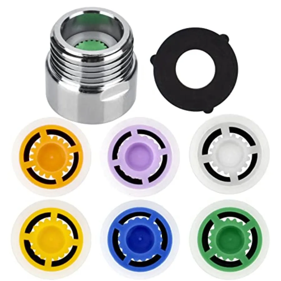

6 Pieces Shower Flow Reducer Limiter Set, Water Flow Saver Adapter, Handheld Shower Flow Restrictorfor for Shower Hotel Bathroo