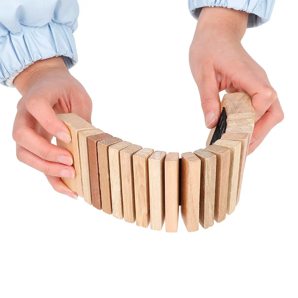 

Деревянный перкуссионный инструмент-змейка для детей: прочный, креативный, яркий, с гладкими безопасными краями, развивающий, для совместных занятий родителей и детей