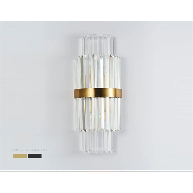 ·APRIL Simple Wall Lamp Modern LED Indoor Crystal Light Sconces Fixtures Decorative For Home Bedroom