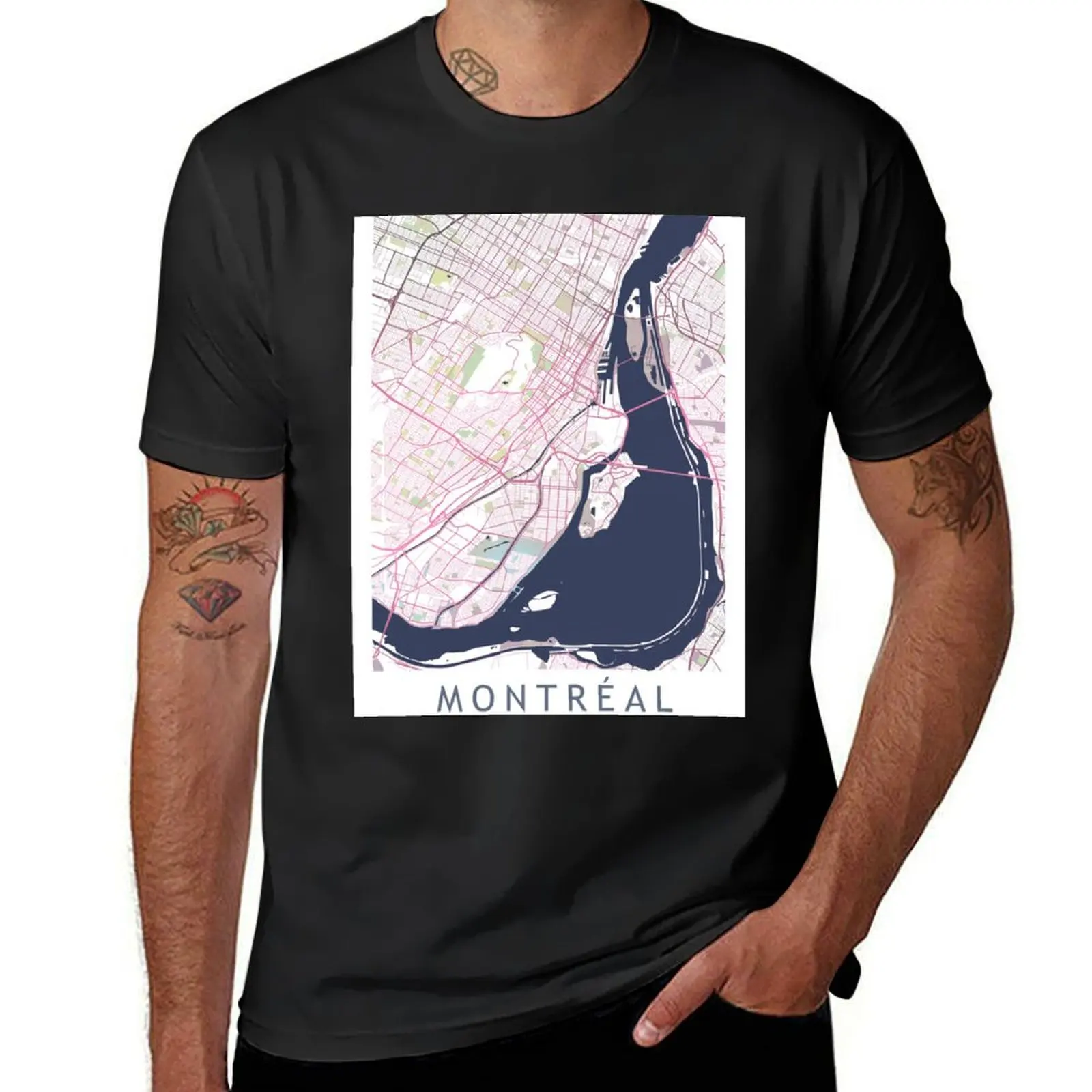 Montreal City Map Canada Gift T-Shirt blanks animal prinfor boys for a boy T-shirt men