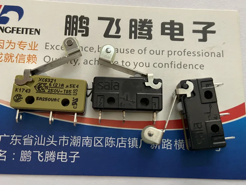 1PCS Germany Switzerland SAIA burgess XCG3Z1 micro switch 3 feet stroke limit reset touch button switch 5A welding wire pin