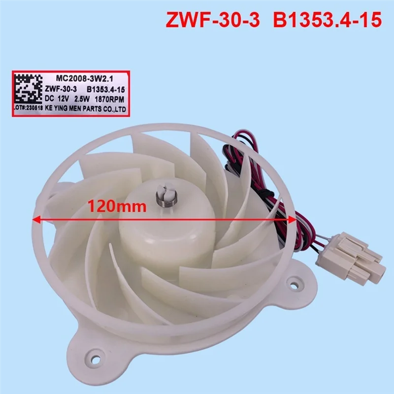 COFA-ตู้เย็นพัดลมคอยล์เย็นมอเตอร์สำหรับไมลิงตู้เย็น ZWF-30-3 B1353.4-15 พัดลมระบายความร้อนมอเตอร์ BCD-430WP9C