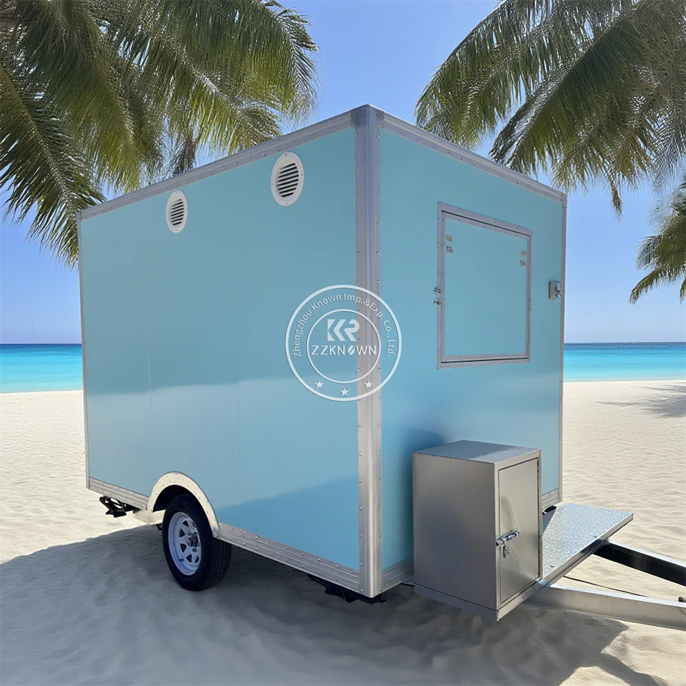 

Street Custom Food Trailers Fully Equipped Mobile BBQ Hot Dog Coffee Ice Cream Fast Food Truck Van With Full Kitchen