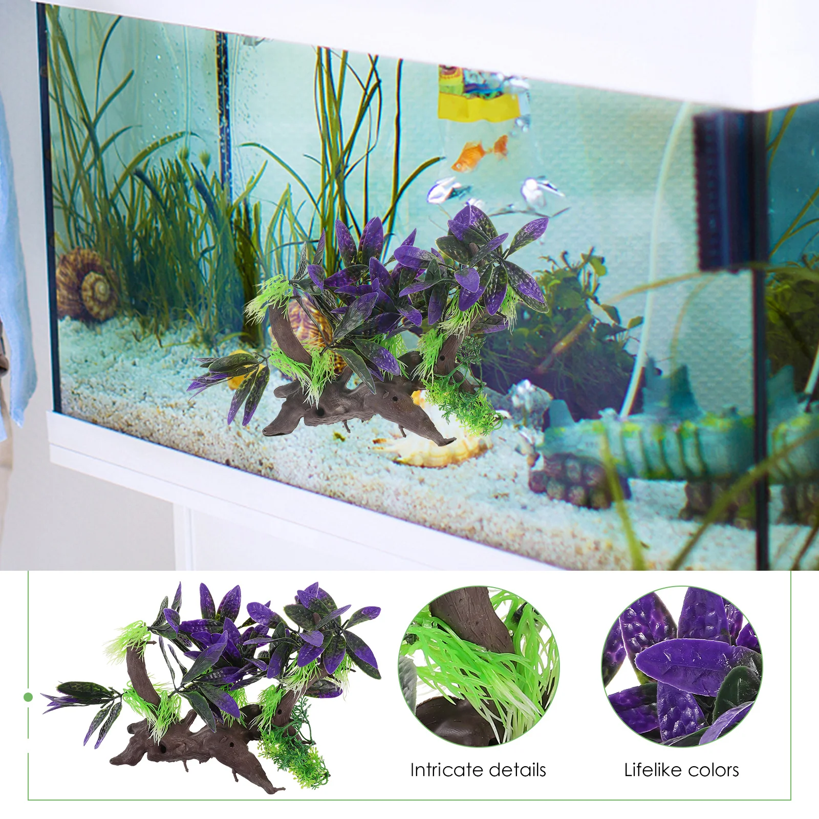 

Fake Aquarium Plants Realistic Fish Tank Decorations Artificial Aquatic Plant For Freshwater Aquarium Decor Pets