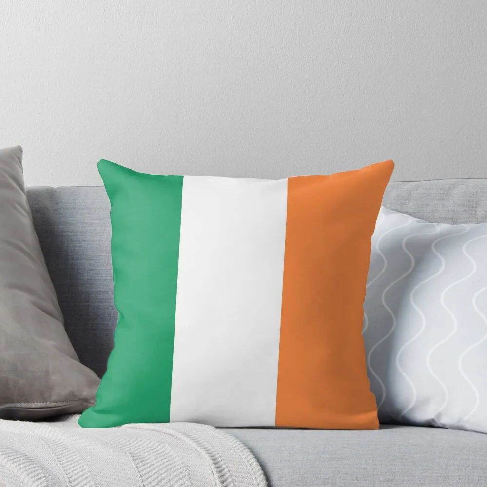 

Flag of Ireland (bratach na héireann) - Irish Tricolor Flag Throw Pillow Cushion Cover ornamental pillows pillow