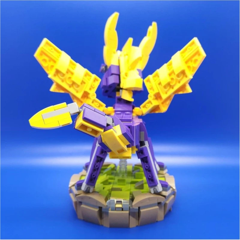 458ピース ホットセール MOC ファンタジードラゴン キャラクターモデル モジュラービルディングブロック 子供向け組み立てディスプレイ玩具 フェスティバルサプライズギフト