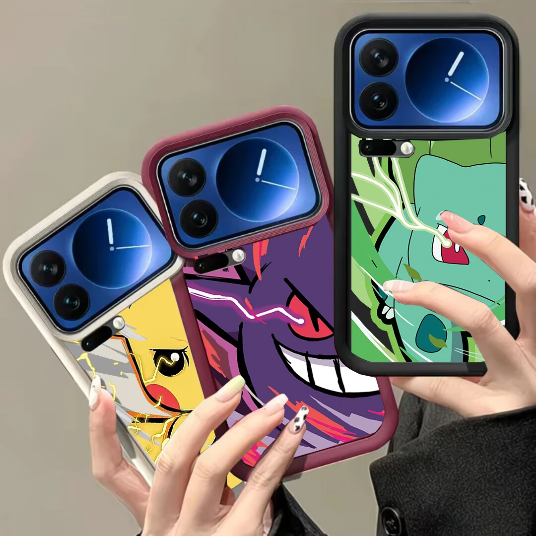 Funda de teléfono con diseño de Anime Gengar Monster para Xiaomi F7 5G M7 4G 15T PRO 17 PRO MAX 14T Poco F7 X7 M7 Pro Mi 8