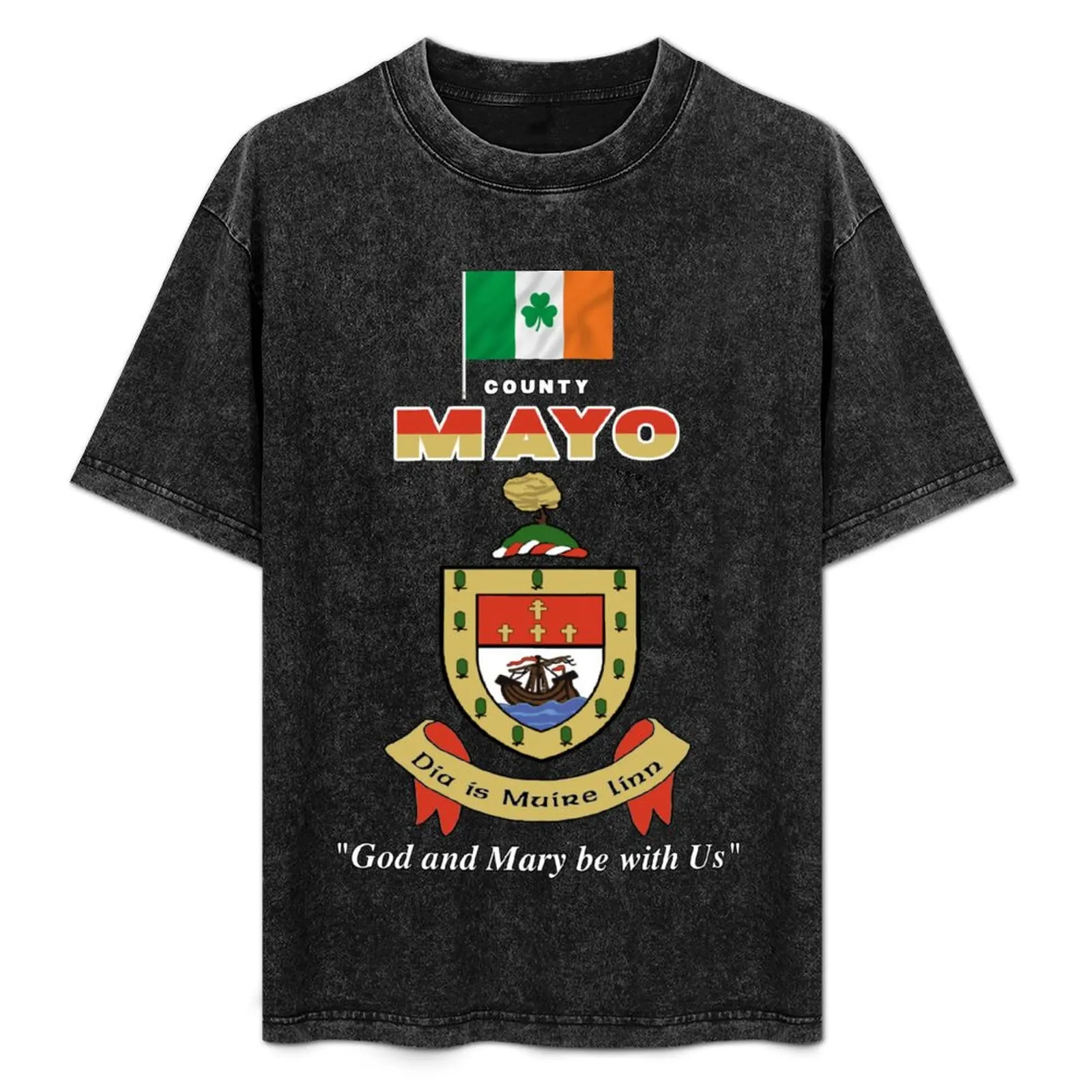 

COUNTY MAYO IRELAND - OFFICIAL CREST T-Shirt T-shirts man heavyweights black t shirts for men